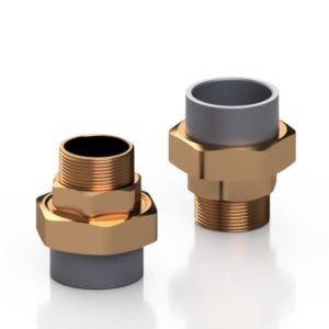PVC-U/BRASS adaptor union - EFFAST - 100% Made in Italy