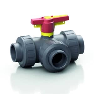 PVC-U 3-way ball valve BTD